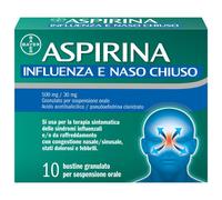 Aspirina Influenza e Naso Chiuso Antidolorifico Decongestionante Buste