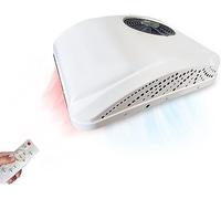 Aspligo Condizionatore d'aria elettrico CC 12 V per parcheggio sul tetto e camper, condizionatore d'aria per riscaldamento e raffreddamento, unità A/C 10000BTU adatto per camion e camper, compressore