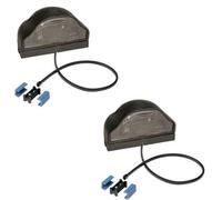 Aspöck 2 x Regpoint luce targa cavo piatto DC 0,80 metri + connettore DC