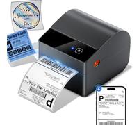 ASprink Stampante per etichette Bluetooth 4x6, stampante termica per etichette aggiornata 2025 con cestino carta integrato, stampanti termiche per piccole imprese e pacchi di spedizione, compatibile