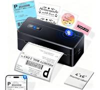 ASprink Stampante per etichette di spedizione Bluetooth, stampante termica per etichette di spedizione 4x6 per piccole imprese, compatibile con Android, IOS, Windows e Mac, ampiamente utilizzata per