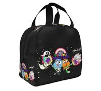 AsqLdQM Borsa termica per il pranzo, motivo: The Amazing World of Gumball, riutilizzabile, per picnic, spiaggia, pesca, lavoro, picnic