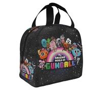 AsqLdQM Borsa termica per il pranzo, motivo: The Amazing World of Gumball, riutilizzabile, per picnic, spiaggia, pesca, lavoro, picnic