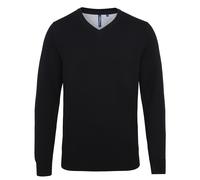 Asquith & Fox Maglione uomo in misto cotone con scollo a V