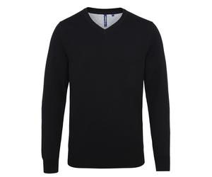 Asquith & Fox Maglione uomo in misto cotone con scollo a V