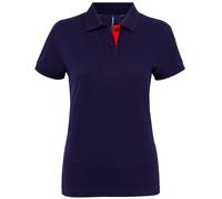 Asquith & Fox - Polo a manica corta due colori - Donna (RW5353)