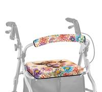 ASQVTIFE Animal Capybara Rollator Walker Copertura Posteriore per Lady Daisy Walker Accessori per Deambulatore Pieghevole con Coprisedili per Deambulatori Accessori Decor