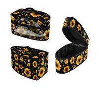 ASQVTIFE Borsa per ferro da stiro a forma di girasole Scatola di immagazzinaggio in ferro da stiro portatile con maniglia Borsa da trasporto con cerniera per abbigliamento Macchine da stiro Borse