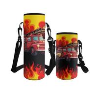 ASQVTIFE Borsa termica per bottiglie d'acqua da 1000 ml, con tracolla, per bambini, disponibile in 2 misure, con cinghia