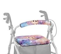 ASQVTIFE Butterfly Cat Walker Covers per sedile e schienale per signore Roller Walker Accessori per anziani con ruote di sedile Rollator Walker Seat parti di ricambio
