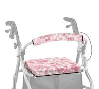 ASQVTIFE Cherry Blossoms Rollator Walker con copertura di protezione per sedile per deambulatore e coprischienale per anziani in vita assistita coperture per maniglie per camminatori