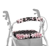 ASQVTIFE Copertura protettiva per deambulatore con farfalla tie dye, con copertura protettiva per sedile e schienale, copertura morbida antipolvere per anziani in vita assistita, 2 pezzi