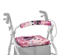 ASQVTIFE Coprisedili e schienali per deambulatori a forma di panda kawaii, per uomini e donne, con simpatici animali, per deambulatori, coprisedia di ricambio per deambulatori