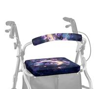 ASQVTIFE Coprisedili per deambulatori per deambulatori con cielo stellato e farfalle, per anziani Walker coprisedili per sedili e schienali, coprisedia da donna, accessori decorativi