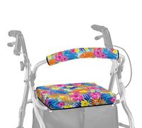 ASQVTIFE Daisy Rollator Walker con copertura protettiva per sedile da donna, morbida copertura antipolvere per anziani in vita assistita, 2 pezzi, coprisedia e schienale, per uomini e donne