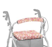 ASQVTIFE Deambulatore a farfalla rosa con copertura di protezione del sedile per deambulatore Lady Drive con parti di ricambio per sedili copri maniglia per camminatori accessori Decor