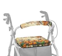 ASQVTIFE Fall Walker Covers per sedile e schienale, con zucca, per deambulatori e deambulatori, copertura morbida antipolvere per anziani in vita assistita, 2 pezzi, copertura per rollbar per