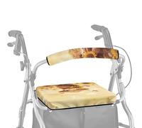 ASQVTIFE Highland Cow Walker Coprisedili per deambulatori da donna Coprisedili per anziani per camminatori per anziani Accessori per camminatori pieghevoli con cuscino per sedile Walker