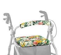 ASQVTIFE Pink Lilies Walkers per anziani con coprisedili per donne roller walker accessori per anziani con ruote di seduta morbida copertura antipolvere per anziani in vita assistita 2 pezzi