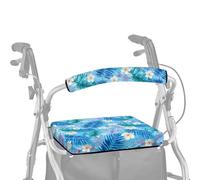 ASQVTIFE Set di coprisedili per deambulatori con tartaruga marina, coprischienale e coprischienale, per anziani in vita assistita con animali, accessori decorativi