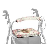 ASQVTIFE Simpatico coprisedile per deambulatore Capybara con bracciolo, per donne kawaii Animal Rollator Coprisedile con braccioli per anziani con coprisedili accessori copri maniglie per camminatori