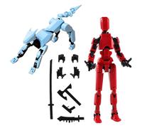 ASQzhuLIWing 2 pezzi, modello di attività robotica, action figure giocattolo per cani, robot con stampa animale 3D, disponibile in divani, camere da letto, soggiorni e altre occasioni