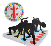ASQzhuLIWing Divertente Twister Gioco Giocotwister Gioco Tornado gioc Twister Adatto agli gioc da Pavimento per Famiglie con tappetini gioc di abilità di Squadra per Feste di Compleanno e riunioni