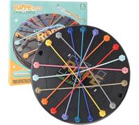 ASQzhuLIWing Sfida di sciogliere le corde, Puzzle da tavolo con disco per sciogliere le corde intrecciate, Puzzle di classificazione delle corde, Adatto per serate in famiglia
