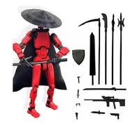 ASQzhuLIWing T13 Action Figure 3D Stampata Multi Articolata Mobile Lucky13 Dummy 13 Action Figure Titan13 Mobile Robot 13 Figure Stop Motion Decorazione da Tavolo Regalo per Collezionisti (Rosso)
