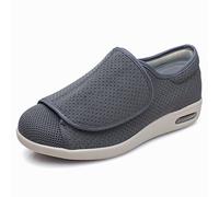 ASRJ Pantofole diabetiche unisex Uomo Donna, Punta chiusa regolabile Pantofole per piedi gonfi Comode scarpe da casa per interni ed esterni con suola in gomma