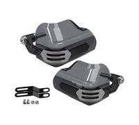 AsrMyjcx 2 Pezzi Paramani Copertura Manubrio Proteggi Leve Metallo Paravento Antipioggia Montaggio Rapido Adatto per Himalaya 450 -R3 Viaggi Casa, Nero Grigio