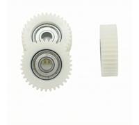AsrMyjcx 3 Pezzi Ingranaggio con Foro da 8 Mm | Dentatura Fine, Ingranaggio con Cuscinetto, Scorrevole, per Riduttori, Modellisti, Bianco, Ingranaggio