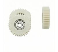 AsrMyjcx 3 Pezzi Ingranaggio con Foro da 8 Mm | Dentatura Fine, Ingranaggio con Cuscinetto, Scorrevole, per Riduttori, Modellisti, Bianco, IngranaggioGrande