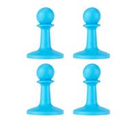AsrMyjcx 4 Pezzi Tappo Punta Bastone Tenda Copri Terminale Protezione Gomma Impermeabile per Camping Escursionismo Adatto per Campeggio Avventure Outdoor, Blu