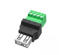 AsrMyjcx 6 Connettori USB 2.0, Evita Saldature, Facile da Usare, Adattatore di Prolunga per Cavo Terminale Portatile per Trasferimento Dati E Ricarica di, 3 Pezzi