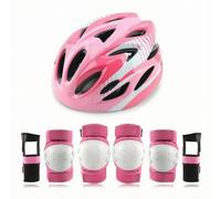 AsrMyjcx 7 Pezzi Casco con Protezioni Polsi | Involucro Esterno Rigido, Casco con Ginocchiere e Gomitiere, Resistente agli Urti, Set Protettivo Gomitiere, M