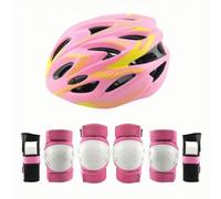 AsrMyjcx 7 Pezzi Casco con Protezioni Polsi | Involucro Esterno Rigido, Casco con Ginocchiere e Gomitiere, Resistente agli Urti, Set Protettivo Gomitiere, M