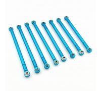 AsrMyjcx 8 Pezzi Braccetti di Sospensione con Giunto Sferico Rigido Tiranti in Metallo Resistente Tirante Sterzo con Inserti Circolari per Modellisti, color to 2