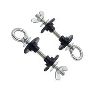 AsrMyjcx Ancoraggio Palestra per Attrezzi Fitness Set di 2 Pezzi Perni LAT Pulldown per Strutture Rack in Acciaio Inox 304 con Rondelle E Bloccaggio Manuale