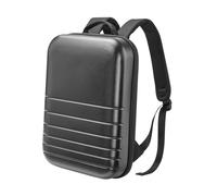 AsrMyjcx Backpack da 14 l di laptop impermeabile con zaino da viaggio per maniglia hardshell per viaggio per adulti in viaggio di lavoro essenziali, Nero Grigio