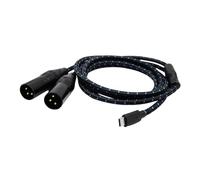 AsrMyjcx Cavo USB C a 2 XLR Cavo USB C a XLR Cavo a 3 pin per telefono, laptop, PC USB a 2 XLR USB C a 2 XLR maschio, 300 Cm