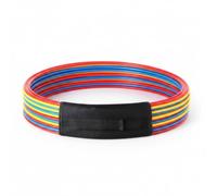 AsrMyjcx Children Training Cerchio Allenamento per Bambini Anello Agilità Esercizi Coordinazione Materiale PP Leggero Struttura Flessibile Adatta per Circuiti, 40 Cm, 12 Pezzi, Colori Misti