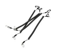 AsrMyjcx Cordino Elastico con Moschettoni e Girelle Anti-Perdita Elastico Retrattile con Clip e Anello Flessibile per Pescatori, 10M