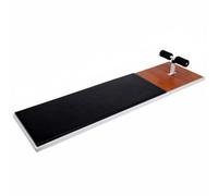 AsrMyjcx Fitness Testing Board Addominali Tavola Sit Up Allenamento Core con Supporto Caviglie Fisso E Seduta Imbottita per Test Addominali Adatta per Studenti, Nero, Nero
