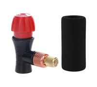 AsrMyjcx Gonfiatore per Pneumatici da Bicicletta a CO2, Ugello per Pompa a Cilindro per Bicicletta, Strumento di Gonfiaggio a CO2, Adattatore per Testa Gonfiab, Copertura in Spugna Nera