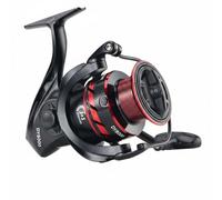 AsrMyjcx Mulinello da Pesca Rotante con Bobina Larga per Lancio Lungo Metallo Lega di Alluminio con 3+1 Cuscinetti, DY8000