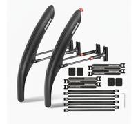 AsrMyjcx Parafango Bici Parafango Bicicletta Parafanghi Anteriore Posteriore Set Paraschizzi PP Elastico Installazione Rapida Compatibile Multibici Adatto a, Anteriore+Posteriore Montagna