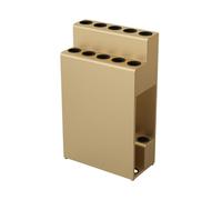 AsrMyjcx Porta Stecche da Biliardo, Organizer Multifunzionale, Supporto Compatto per Stecche, Materiale Ferro E Gomma, Adatto per La Casa E Il Soggiorno, Oro