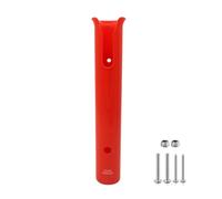 AsrMyjcx Portacanne da Pesca Supporto Portacanna Staffa Porta Canna Tubo Singolo Compatto con Ferramenta di Fissaggio in Plastica E Metallo per Installazione