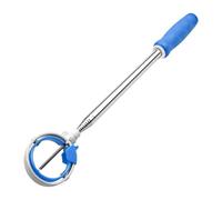 AsrMyjcx Raccoglitore Portatile di Palline da Golf con Gabbia in PP E Testa Ben Visibile per Una Rapida Raccolta Anche nei Punti più Difficili da Raggiungere, Blu